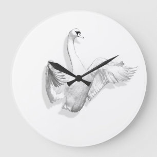 Weiße Schwäne - Uhr