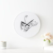Weiße Schwäne - Uhr (Zuhause)
