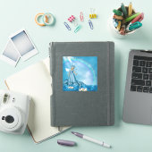 Weiße Schwäne und Engel Aufkleber (iPad Hülle)