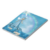 Weiße Schwäne und Engel Notizblock (Rotiert)