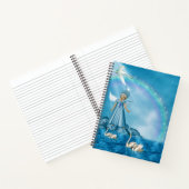 Weiße Schwäne und Engel Notizblock (Innenseite)