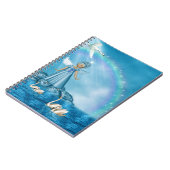 Weiße Schwäne und Engel Notizblock (Linke Seite)