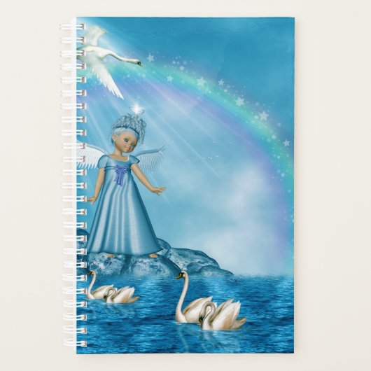 Weiße Schwäne und Engel Planer (Vorderseite)