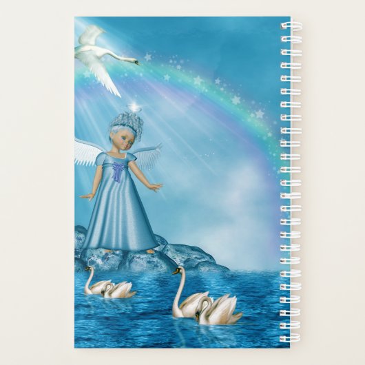 Weiße Schwäne und Engel Planer (Rückseite)