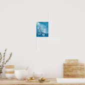 Weiße Schwäne und Engel Poster (Küche)