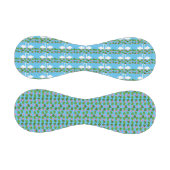 Weiße Schwäne und Wasserlilien Hochzeiten Gemuster Baseball (Paneele)