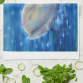 Weiße Schwanenfarbe Geschirrtuch (Gefaltet)