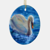 Weiße Schwanenfarbe Keramik Ornament (Rechts)