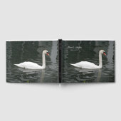 Weiße Schwanenhochzeit mit Namen Gästebuch (Voll)