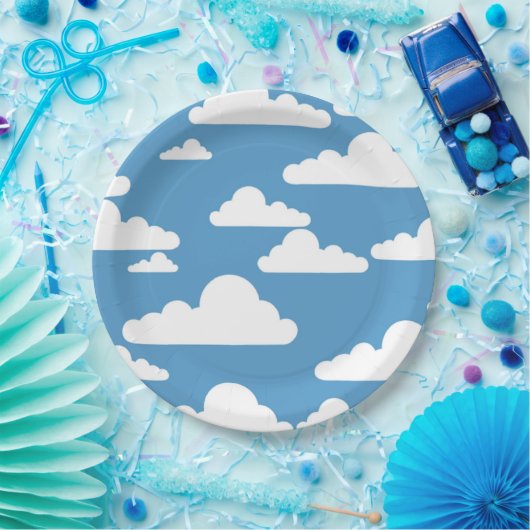 WEISSE SCHWANKUNGEN PAPPTELLER (Party)