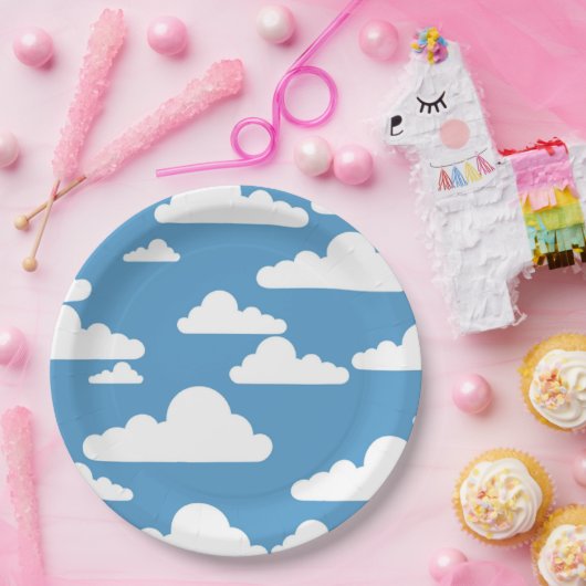 WEISSE SCHWANKUNGEN PAPPTELLER (Party)