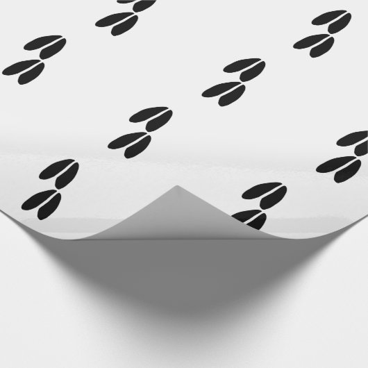 Weiße Schwanz-Rotwild-Bahnen Geschenkpapier (Ecke)