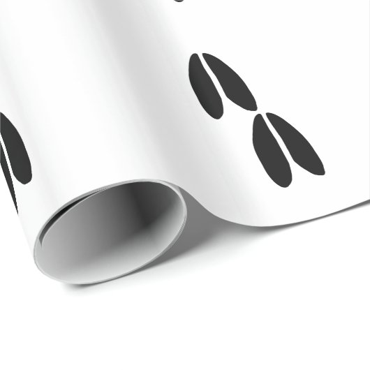 Weiße Schwanz-Rotwild-Bahnen Geschenkpapier (Rolleneckpunkt)