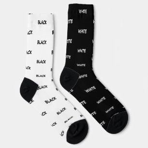 Weiße Schwarze Einfarbige Farbennamen Socken
