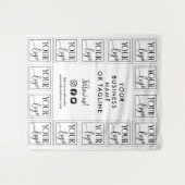 Weiße schwarze Farbe für Ihr Logo und soziale Medi Wandteppich (Vorderseite (Horizontal))