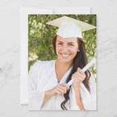 Weiße schwarze Grenzübergangspartei 2024 Foto Einladung (Rückseite)