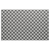 Weiße, schwarze Ränder-Quadrate Dreiecke-Muster Stoff (Yard (91,4 cm))