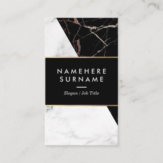 Weiße schwarze silberne vertikale visitenkarte (Vorderseite)
