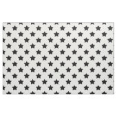 Weiße schwarze Sterne Muster dekorativ Textil Stoff (Fat Quarter (45,7 x 55,9 cm))