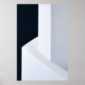 Weiße, schwarze und graue Abbildung Poster (Vorne)