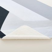 Weiße, schwarze und graue Abbildung Sherpadecke (3/4)