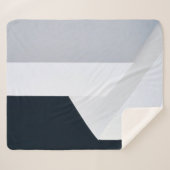 Weiße, schwarze und graue Abbildung Sherpadecke (Vorderseite (Horizontal))