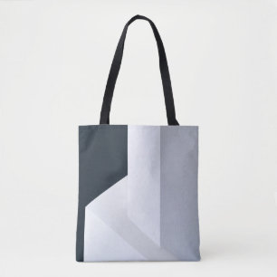 Weiße, schwarze und graue Abbildung Tasche