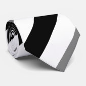 Weiße schwarze und graue krawatte (Gerollt)