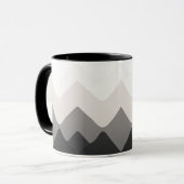 Weiße, schwarze und graue Tasse (Vorderseite Links)