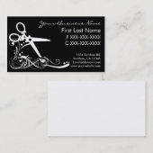 Weiße schwarze visitenkarte (Vorne/Hinten)