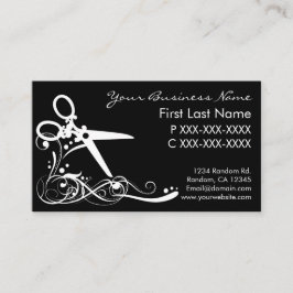 Weiße schwarze visitenkarte