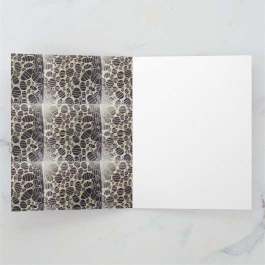 Weiße, schwarze Yaei-Muster verändern Ihr Leben Karte (Innenseite)