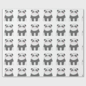 Weiße - schwarzer Bär - Geschenk-Verpackung Geschenkpapier (Flach)