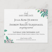 Weiße Schwefelquellen heiraten das Datum ab