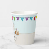 Weiße Schweizer Schäferhund Hund farbenfroh Geburt Pappbecher (Links)