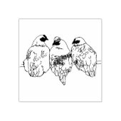 Weiße Schwestern Hühnchen-Briefmarke Gummistempel (Prägung)