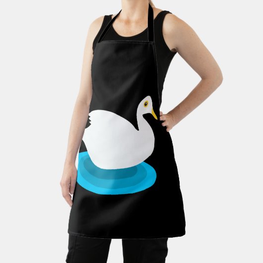 Weiße Schwimmente Schürze (InSitu)