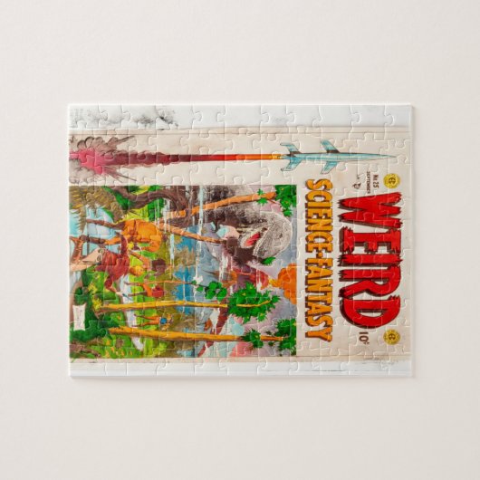 Weiße Science Fiction 1 Puzzle (Horizontal)