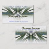 Weiße SCiFi-Visitenkarte Visitenkarte (Vorne/Hinten)