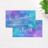 Weiße Script farbenfrohe Pastel Bokeh Drinks Ticke (Schreibtisch)