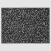 Weiße Scrollbahnen auf schwarz