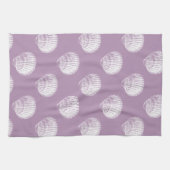 Weiße Seashells Geschirrtuch (Horizontal)