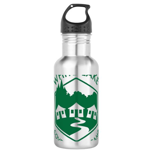 Weiße See-Wasser-Flasche Trinkflasche (Vorderseite)