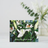 weiße Seele Postkarte (Stehend Vorderseite)