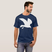 Weiße Seemöwe im Flug T-Shirt (Vorne ganz)