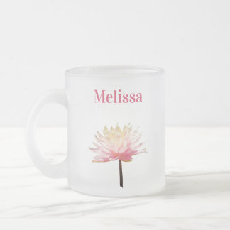 Weiße Seerosen-Rostfarbene Kaffeetasse