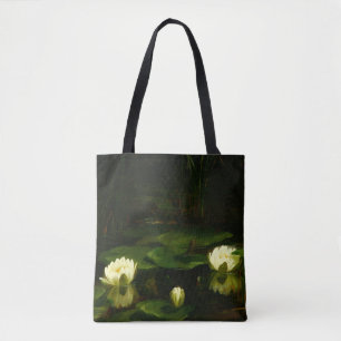 Weiße Seerosen von Anthonore Christensen Tasche