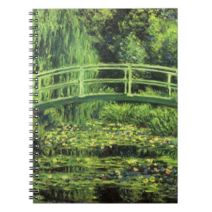 Weiße Seerosen von Claude Monet, Vintage Art Notizblock