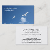Weiße Seeschwalben-Visitenkarte Visitenkarte (Vorne/Hinten)