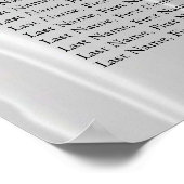 Weiße Seide mit leicht orangefarbenen Perlen Seeka Poster (Ecke)